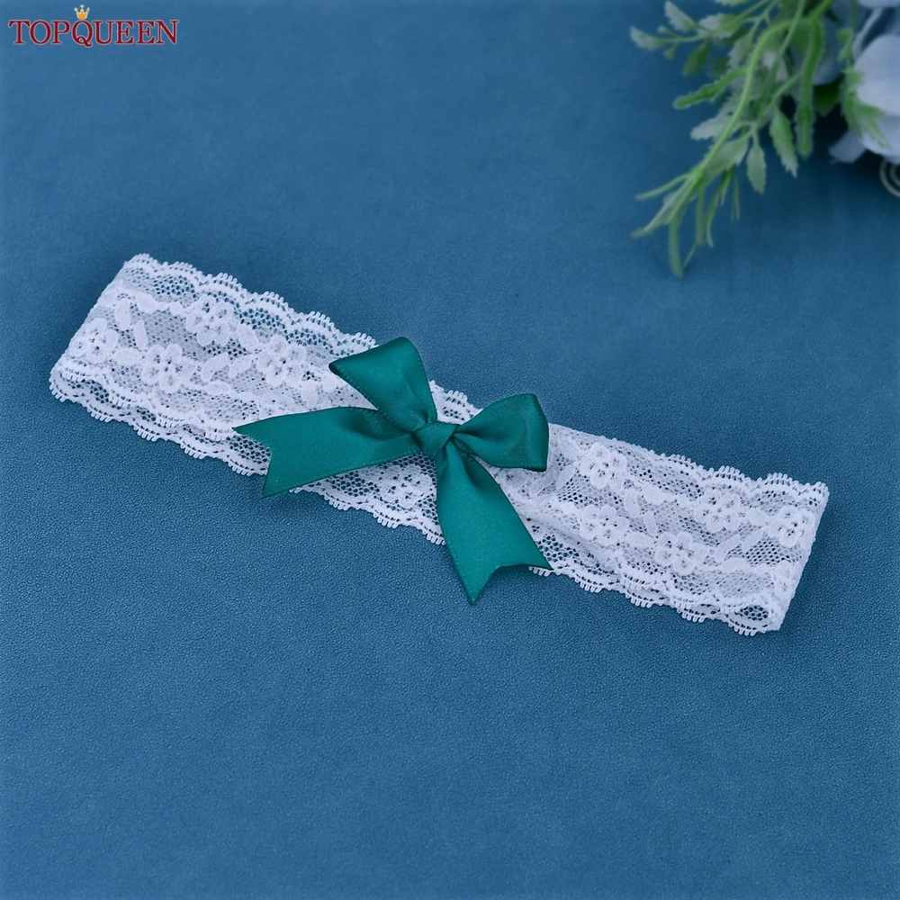 TOPQUEEN Colorful Wedding Garter Satin Ribbon Bow Bridal Garter Bridesmaid Gift Ladies Thigh Ring Bridal Souvenir ST78