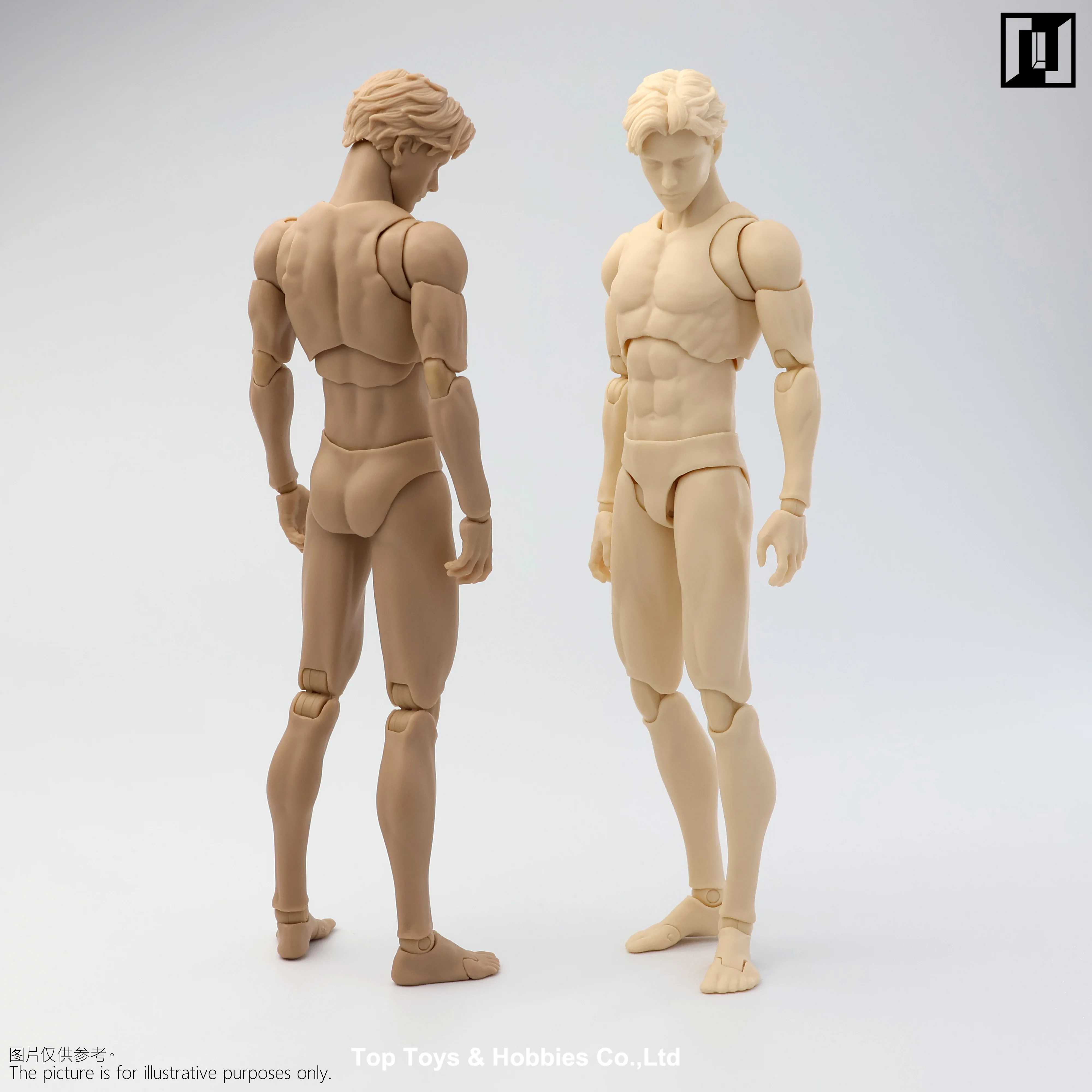 

Mirrfig MF001 1/12 Scale Super Flexible Lean Male Articulated Joint Body 16.2cm White Yellow Action Figure Body Model Doll