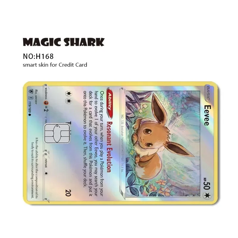 Magic Shark Laser Holographic Blue Eyes Dragon Pokemon Meme Mclovin Credit Debit Card Skin Film Sticker No Fade