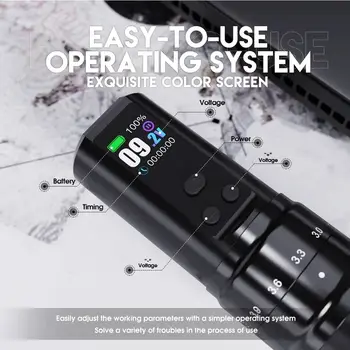 Mast Fold2 PRO 2.4/2.7/3.0/3.3/3.6/3.9/4.2mm行程無刷馬達智慧螢幕2000mAh容量無線紋身機耗材 10 最佳銷售 紋身機桅杆 - №9