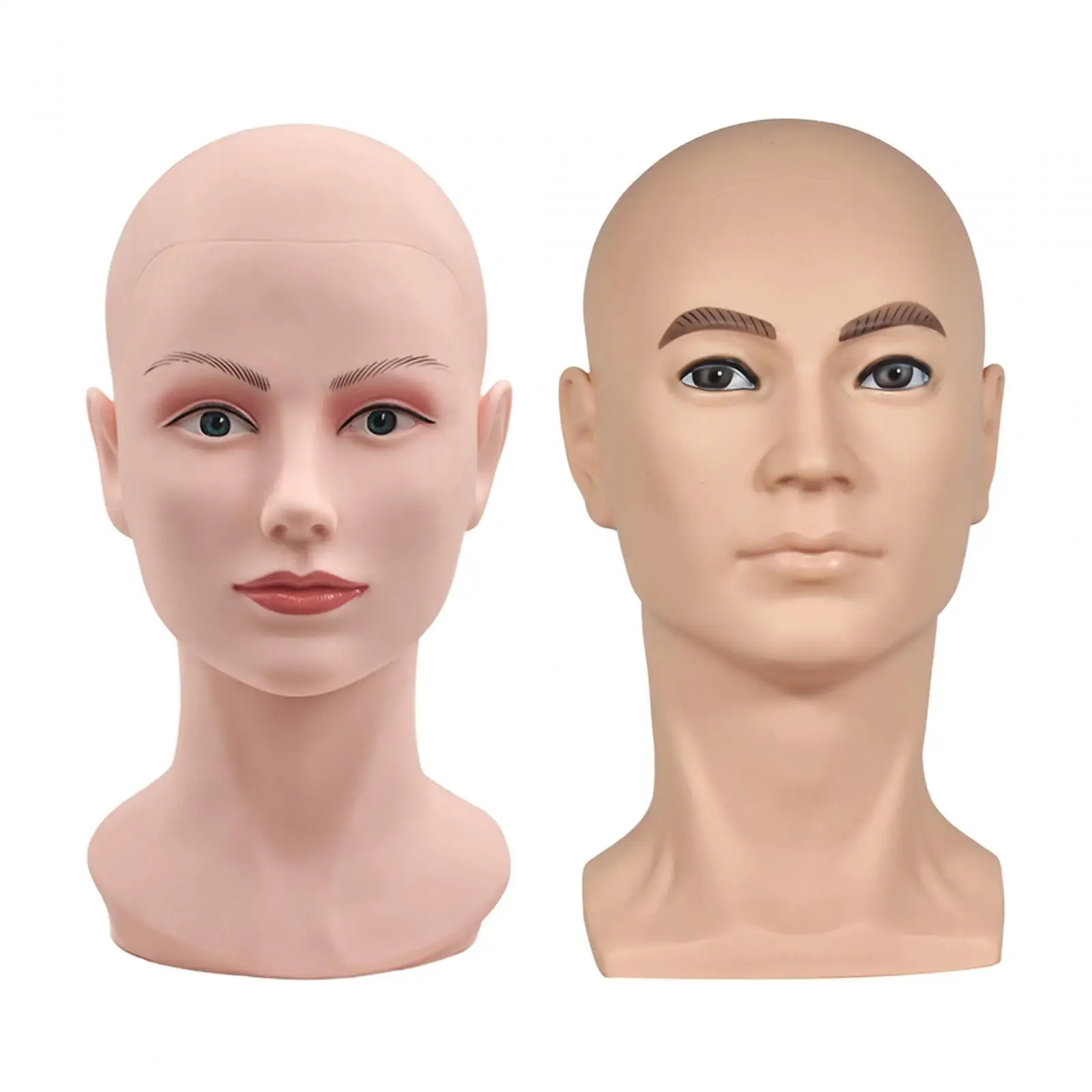 Mannequin Head Display Stand Easy to Carry Practical Stable Wig Display Stand for Salon Barbershop Shopping Mall Home Eyeglasses