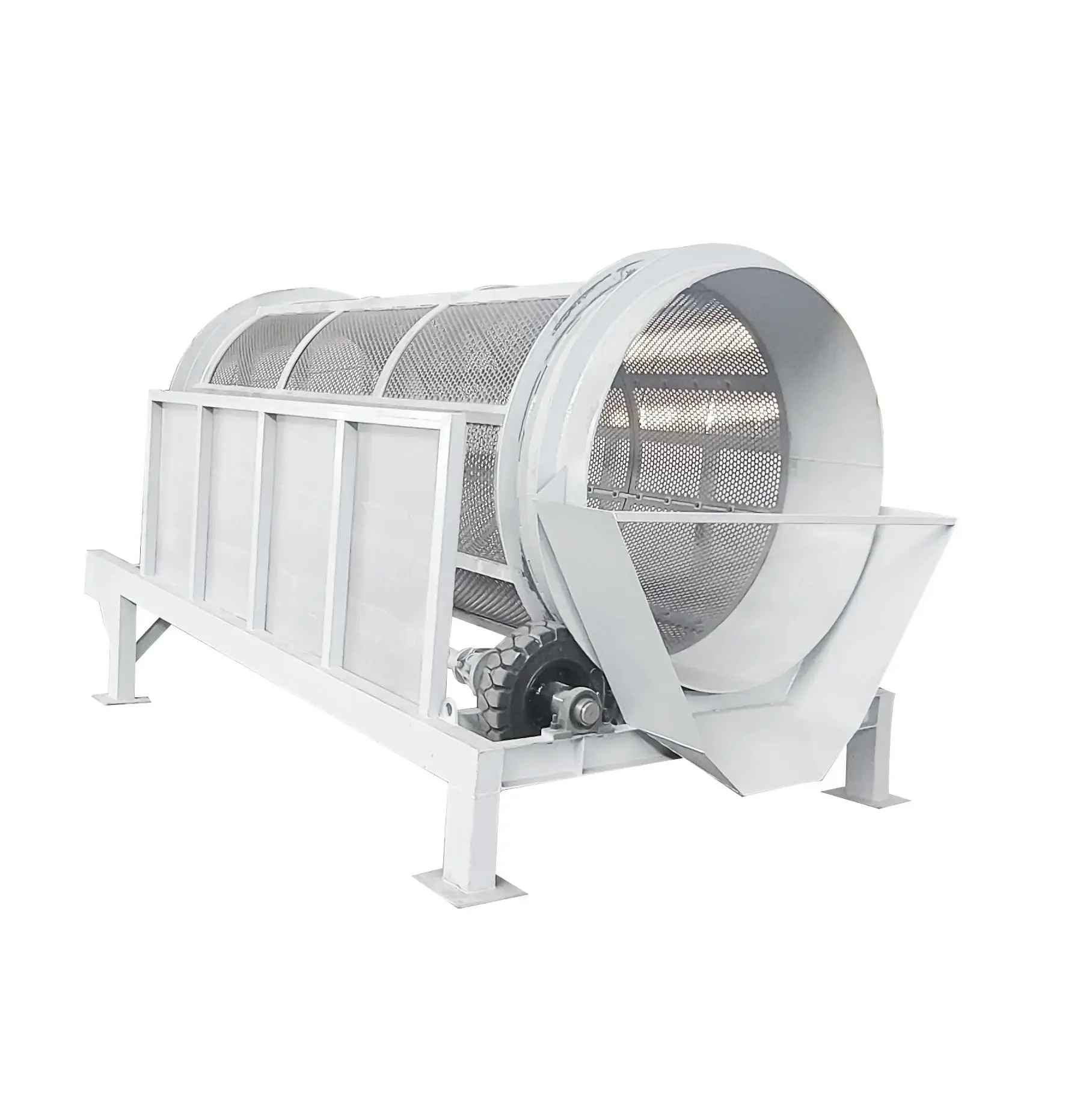 Rotary Rotaspiral Drum Trommel Screen Sand Rotary Drum Filter Screen  Used for Sieving Size of Mineral Particles