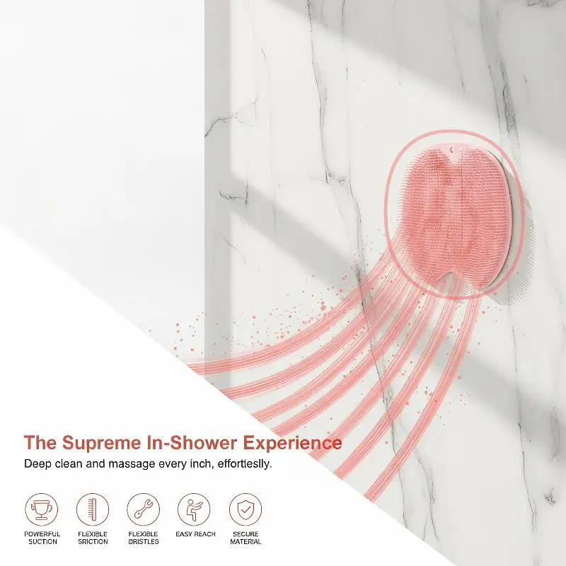 Multifunctional Silicone Anti Slip Shower Mat With Sucker Exfoliating Massage Tool For Foot Back Dead Skin Removal Bathroom Use