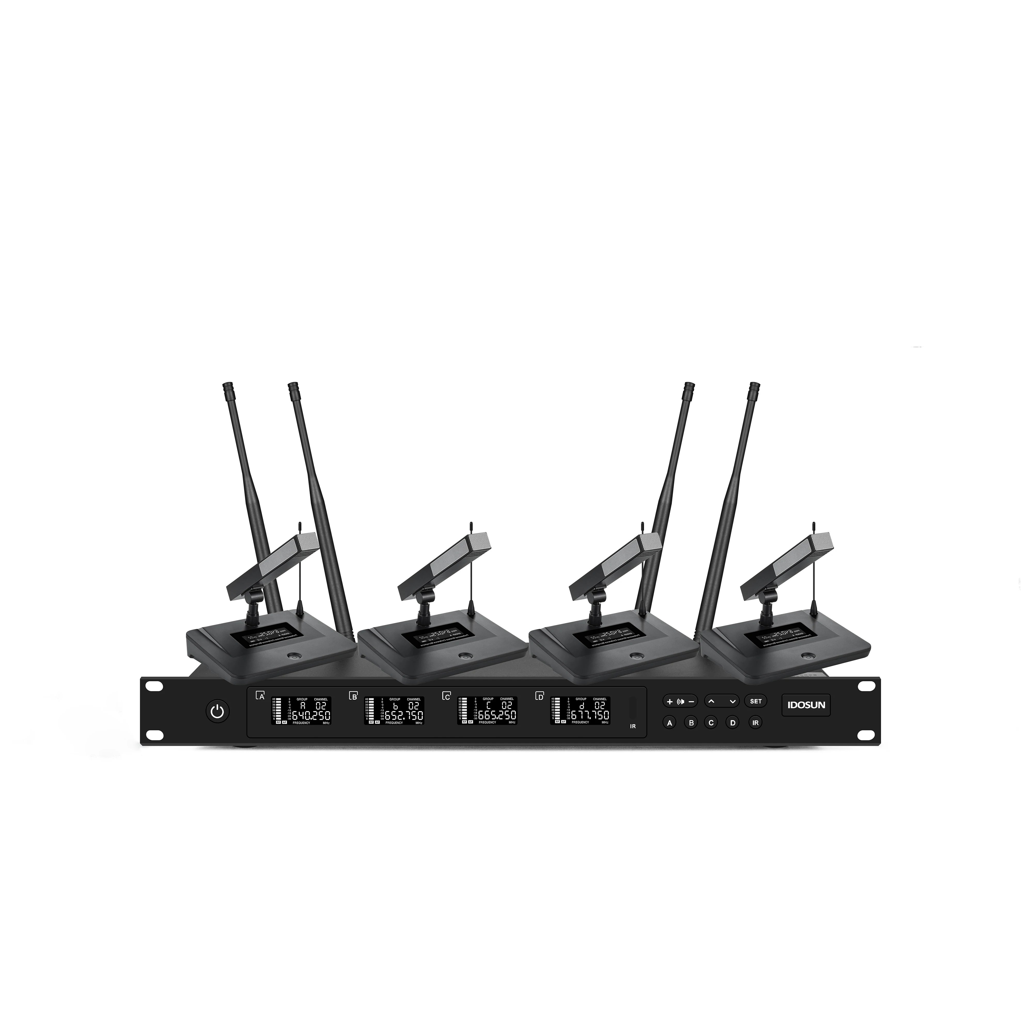 

High Quality Cardioid Noise Cancelling Lightweight Zinc Alloy Wireless Condenser Microphone System XLR 6.3mm Connectors