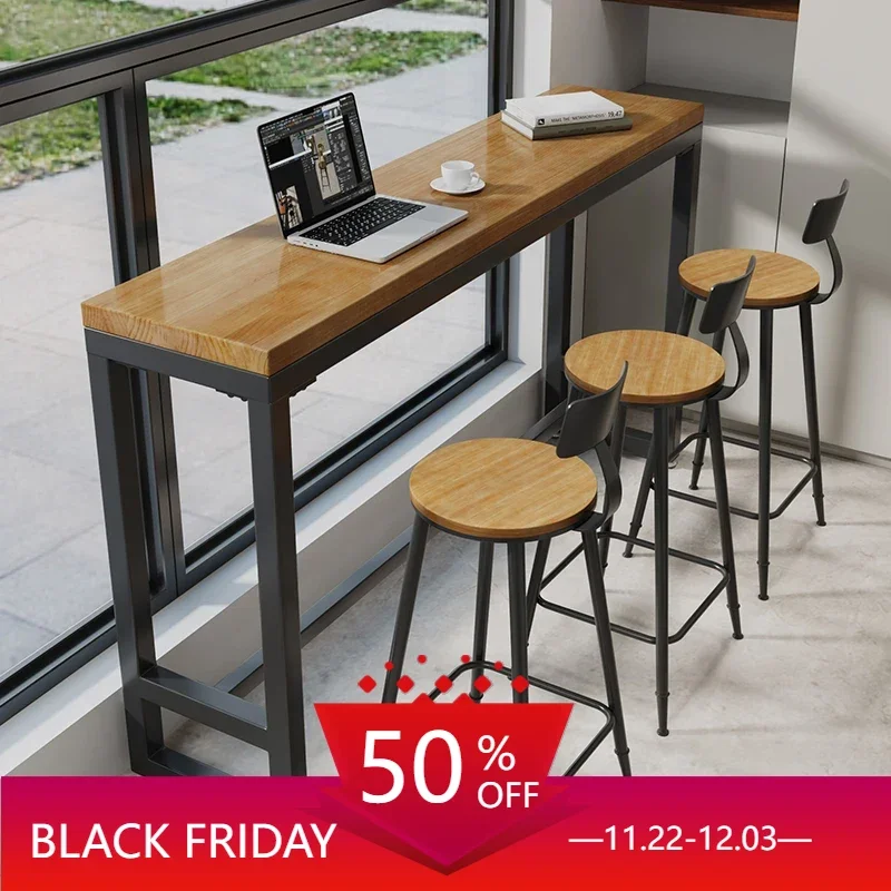 Kitchen Furniture Liquor Table Restaurant Tables Wall Wine Counter Bar Island Dining Home Bartafel En Stoelen High Nordic