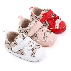 Nuove scarpe da bambino 0-18M ragazze neonato bambino Casual Comfor suola in cotone antiscivolo in pelle PU primi camminatori Crawl culla scarpe