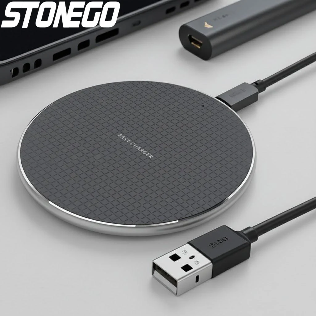 10W Fast Wireless Charger USB C Quick Charge Compatible iPhone 14 13 12 11 XS XR X 8 Samsung S22 S21 S20 Wireless Charging Pad
