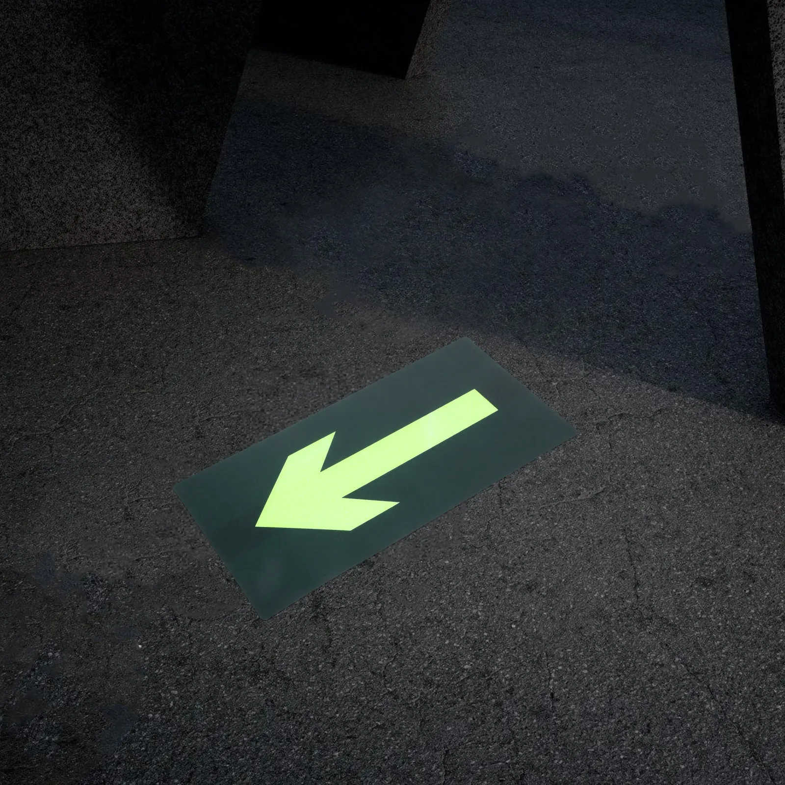 

8 шт. светящиеся в темноте водонепроницаемые наклейки-стрелки для выхода, самоклеящиеся знаки пожарной эвакуации и аварийной безопасности для торговых центров и супермаркетов