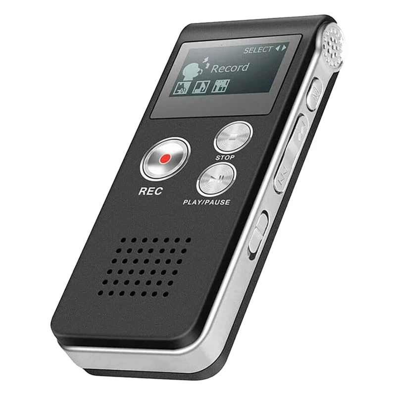 Digital Evp Voice Activated Recorder Equipamento Paranormal Usb us 8gb Preto