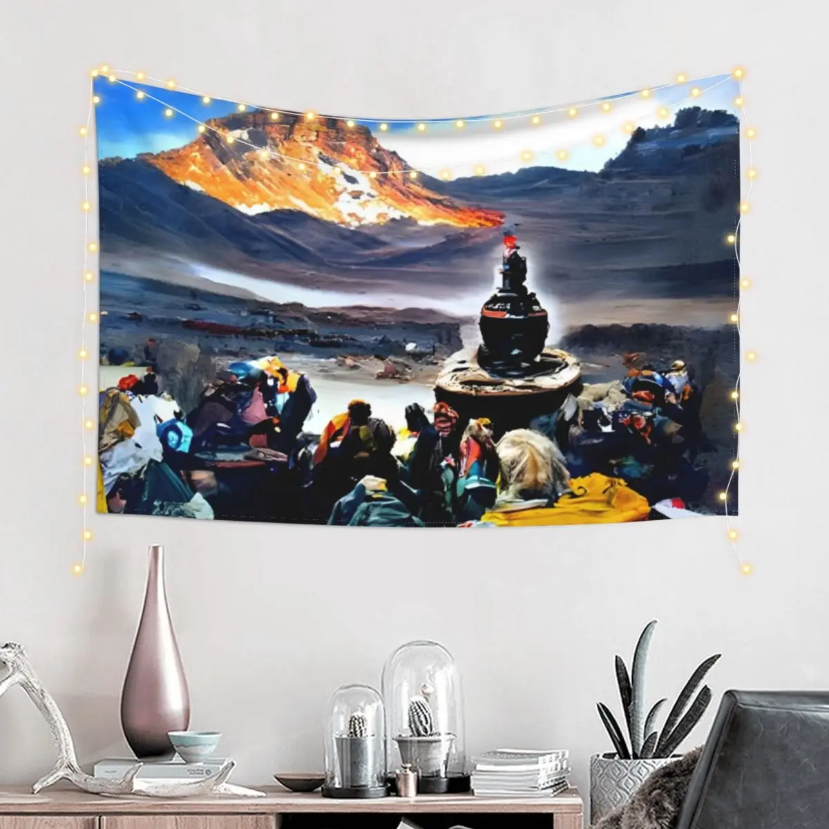 

Enlightenment on Mt Kailash Tapestry Home Decoration Accessories On The Wall For Bedroom Cute Decor Tapestry