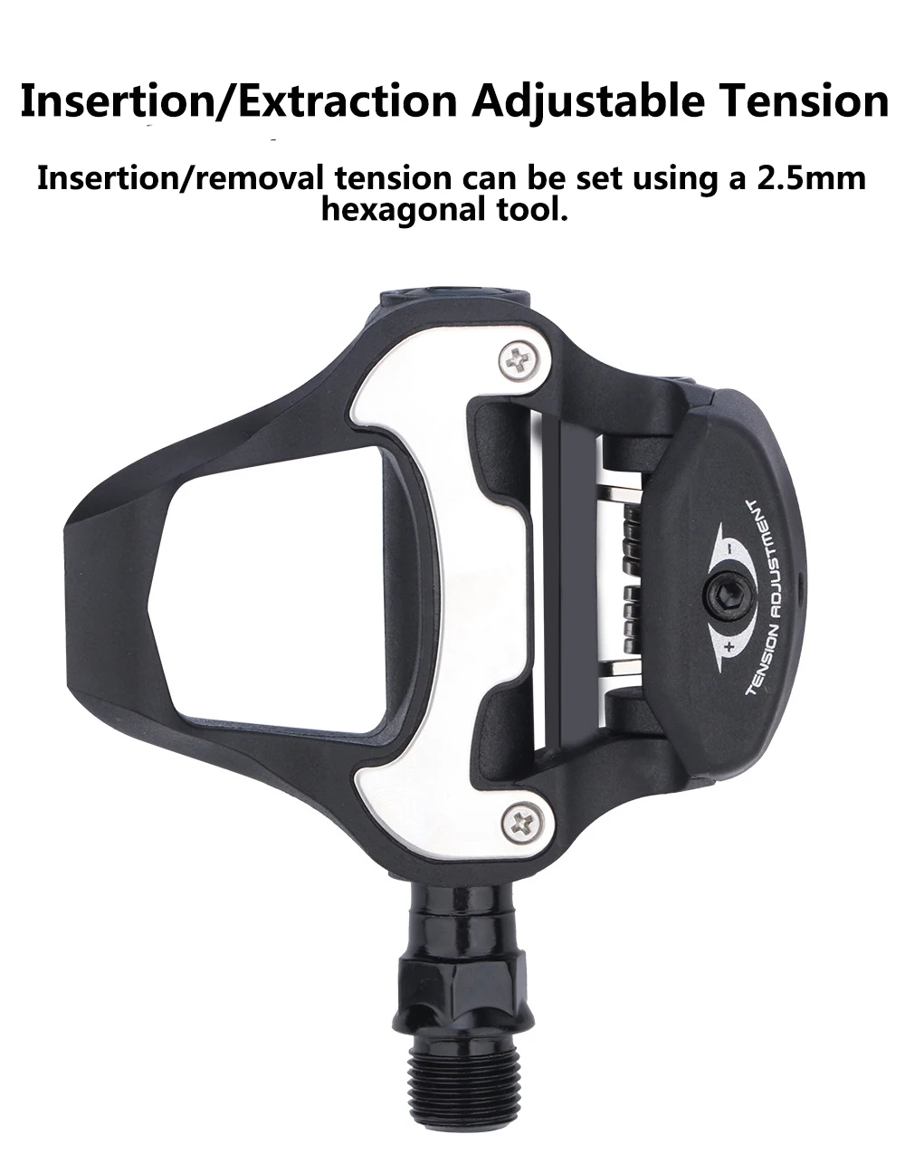 RACEWORK Rennrad Pedal Fahrrad Selbstsichernde Pedale Radfahren Lager Stollen Klick Für LOOK KEO System Mit Verriegelungsplatte – Detail 6