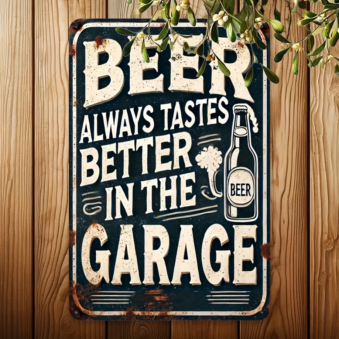 Vintage Beer Garage Wall Sign 