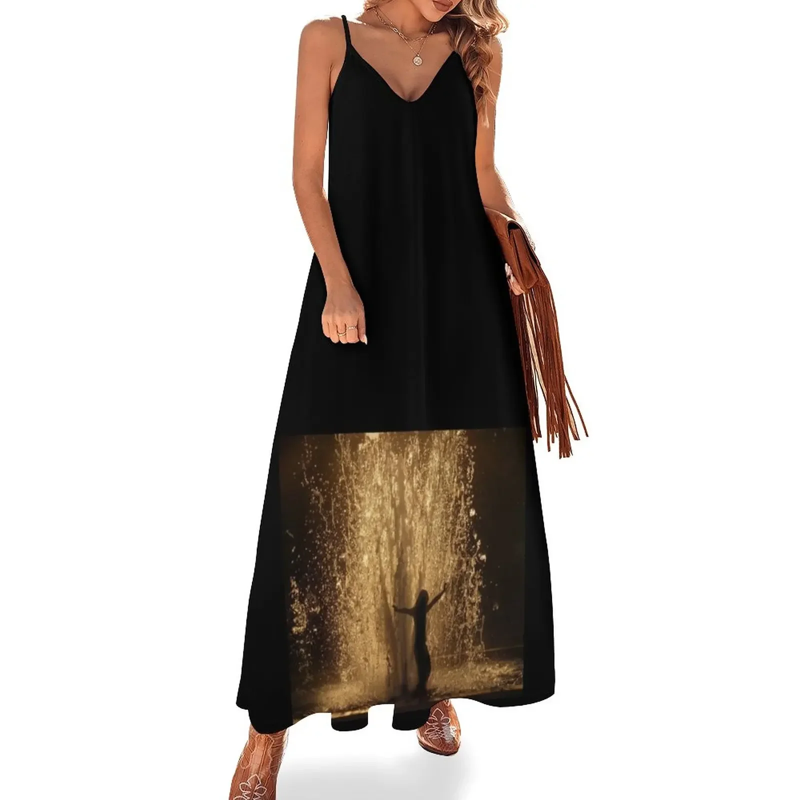 Simple Joy... Sleeveless Dress women's elegant loose dresses womens clothing Women's long dress