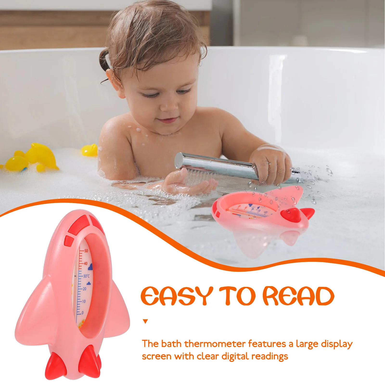 

Baby Water Thermometer Bath Tub Thermometers Newborn Infant Blue Crocodile Temperature Monitor Bath Pool Room Portable