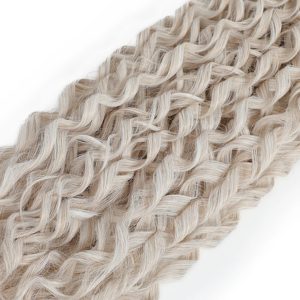Jessica Hair Deep Wavy Twist Synthetisches Häkelhaar Lockiges Haar Häkelzöpfe Hochtemperaturfaser Flechten Haarverlängerungen – Detail 9