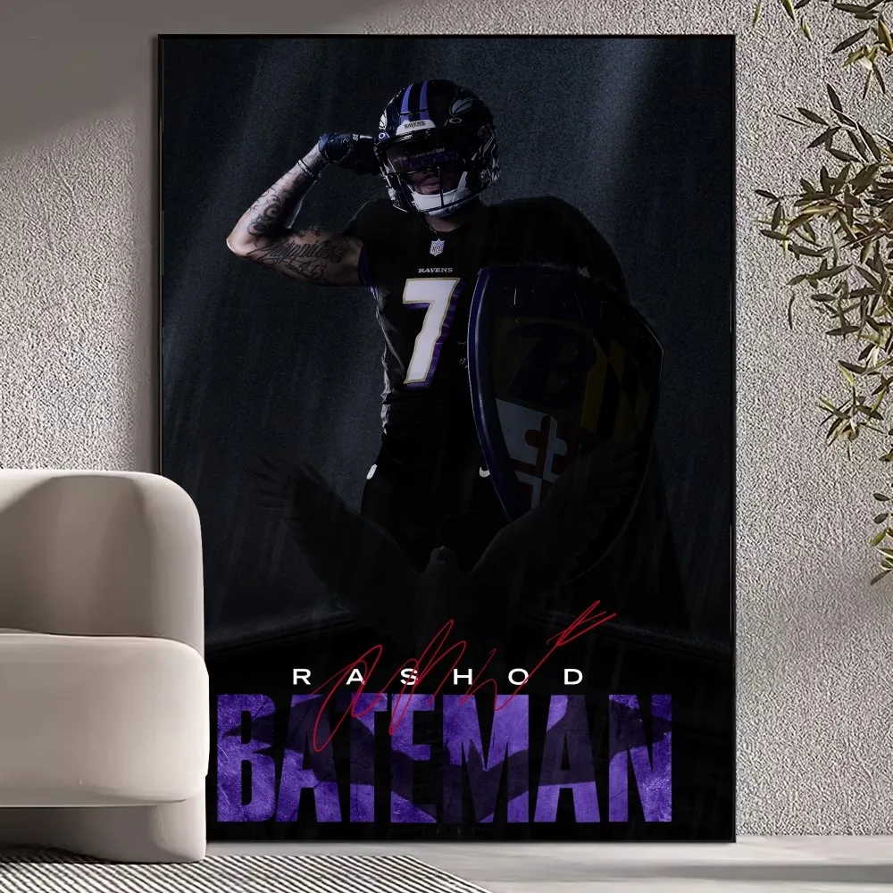 Affiche murale imprimée R-Ravens NFLS, décoration de la maison, salon, 3,9