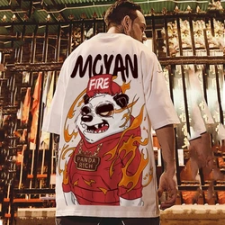 Animal T-Shirt For Men 3d Panda Print Street Trend Hip Hop T shirt Summer Fashion Casual Oversized Short Sleeve Top Man Clothing
