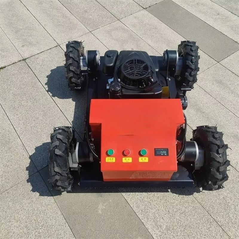Petrol Brushless Walking Motor Adjustable Cutting Height RC Controlled Lawn Mower
