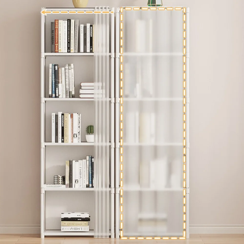 Bookshelf Dustproof Multipurpose Storage Rack Strong Load-bearing Capacity Cloth Wardrobe Simple High-capacity Simple Wardrobe image 3