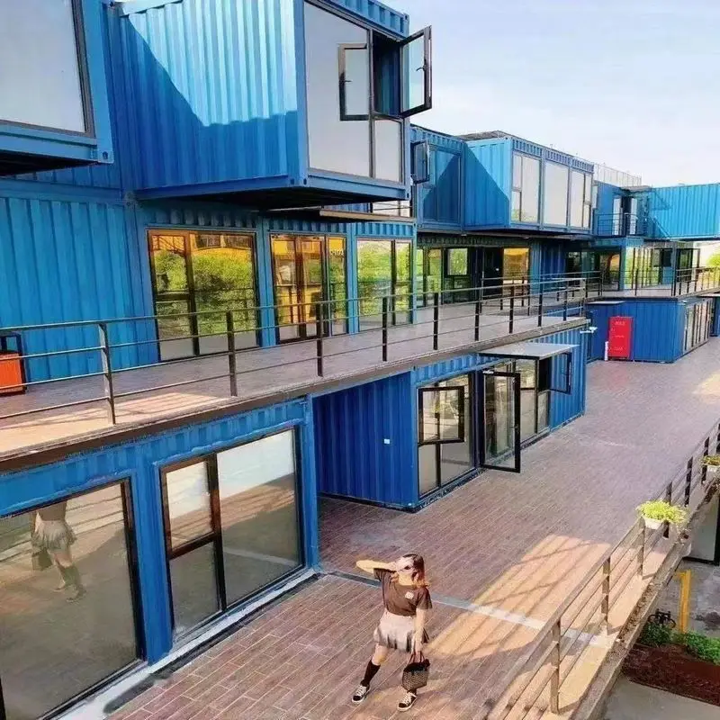 Movable street-facing shop exhibition hall, modular container house