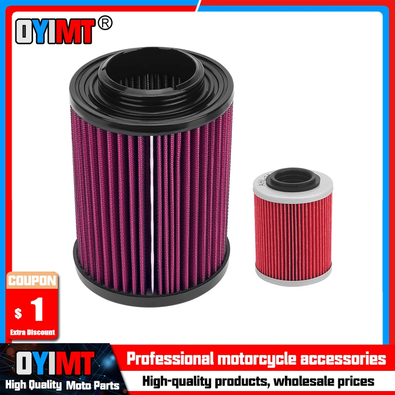 

Motorcycle Air Filter & Oil Filter Kit For Can-Am 1000 4x4 DPS XMR EFI XT XTP XMR XXC 1000R 450 4x4 570 650 800R L 450 500