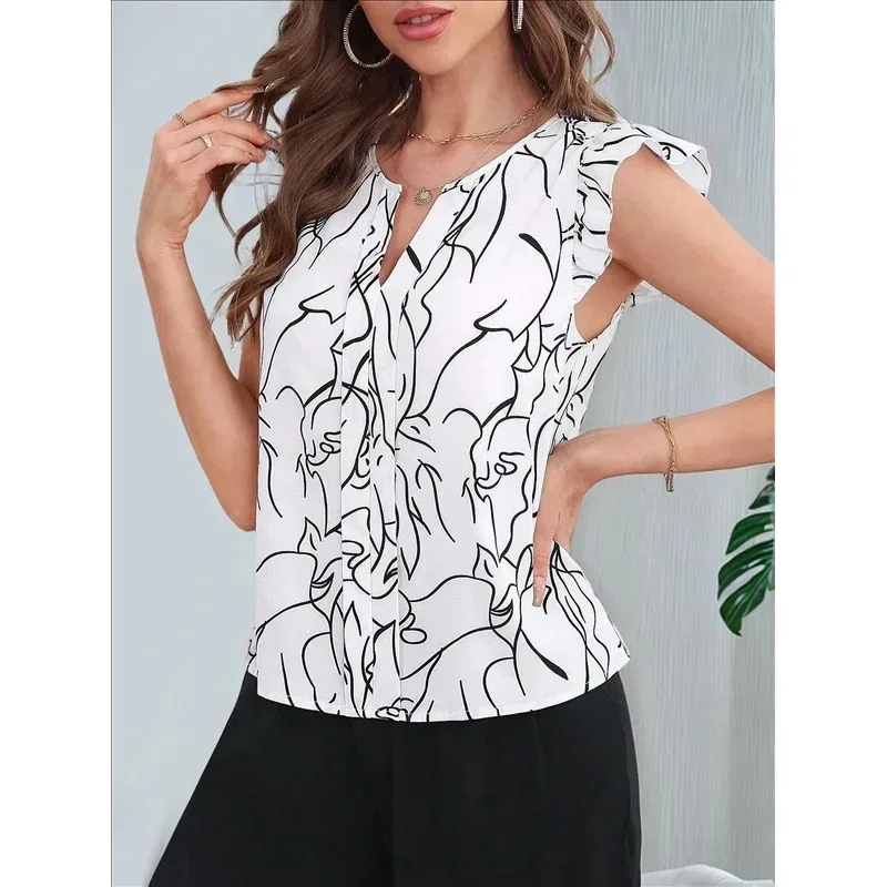 

Plus Size 1XL-5XL New Summer Spring Women's Casual Lace Short Sleeve Blouses Clothing Women Fashion Top Shirt