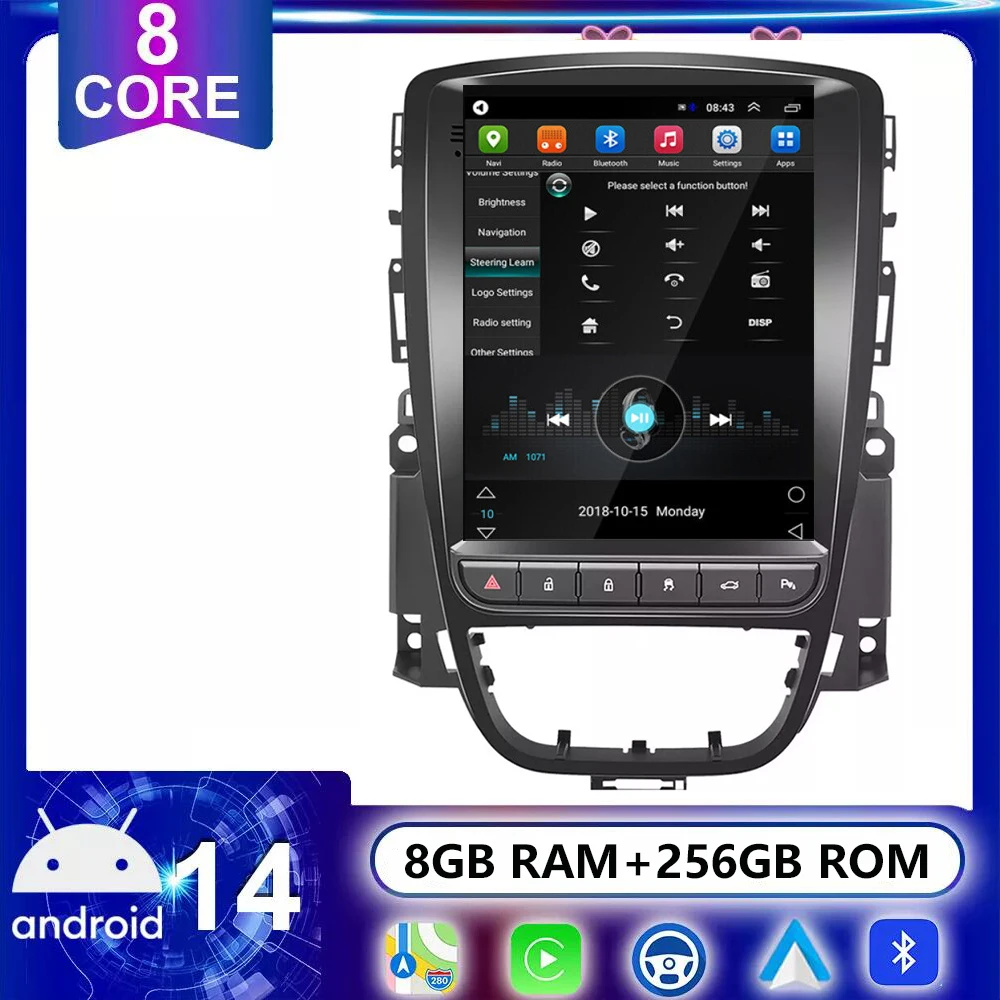 

Android 14 Car Radio 9.7 Inch For Opel Astra J Vauxhall Buick Verano 2009 - 2014 2015 Navigation GPS Android Auto Carplay WIFI
