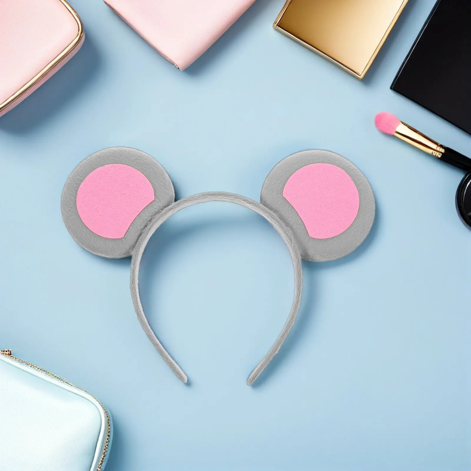 

Набор из 6 повязок на голову с ушками мыши для взрослых женщин, тканевые, мультяшные, милые, для фестивалей, вечеринок, косплея, забавные повязки для девочек