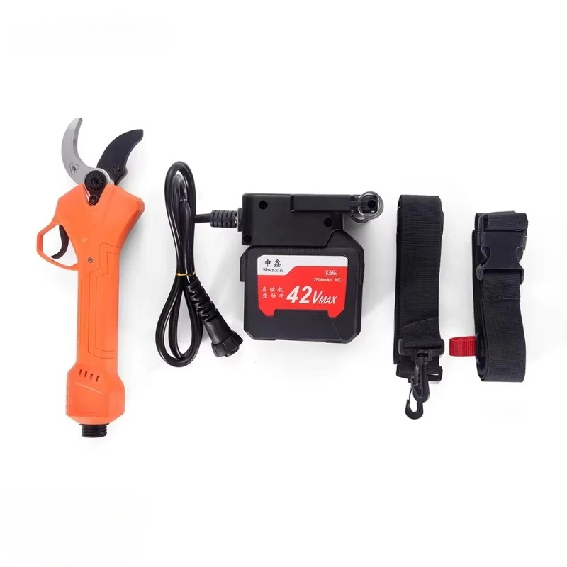 SX-A45 42V Brushless Motor Alloy Steel Blade Bodypack Electric Pruning Shears Battery Powered 45mm Cutting Pruning