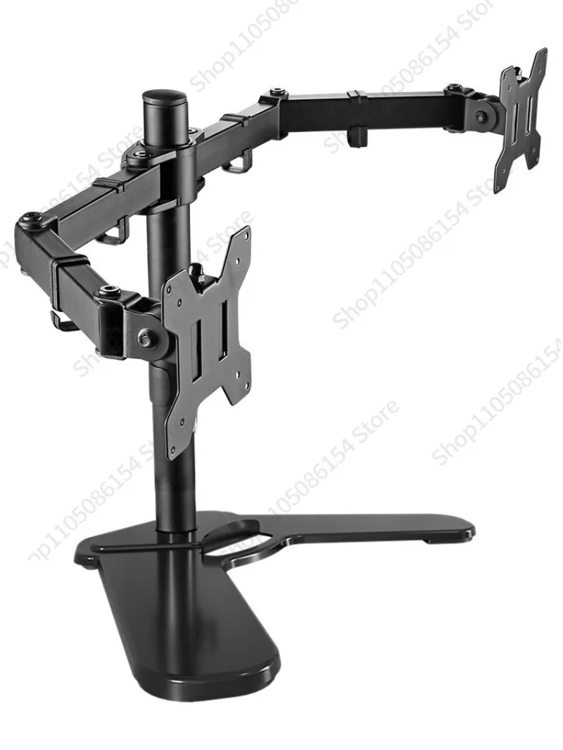 

Держатель для монитора, для двух экранов, для компьютерного монитора, настольный, без сверления, с телескопической подставкой, универсальный для поворота.