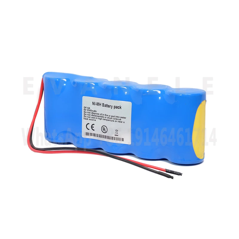 DF-5A capacity 2500mAh 6v NI-MH battery,suitable for DF-5A,Xd-5A,Physiological instrument