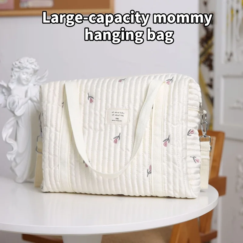 

Large-Capacity Mommy Bag, Korean Tote Storage Bag for Mothers and Babies, Hand-Held Trolley, Han