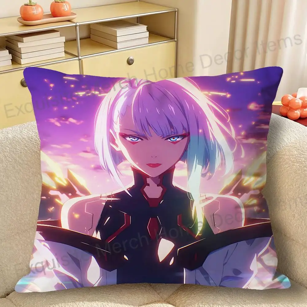 Cute L-Lucyna K-Kushinada Anime Celebrity Merchandise All-Match Printed Pillow Case Sofa Car Office Room Decoration Protector