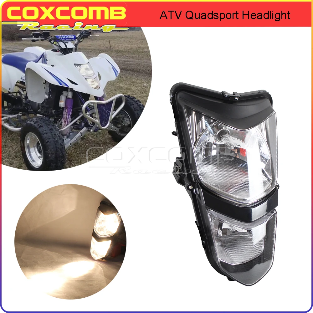 ATV Headlight For Kawasaki KFX400 KSF400-A1 KSF400-A2 KSF400-A3 KSF400A6F Suzuki QUADSPORT LT-Z400Z LT-Z400 Front Headlamp 03-08