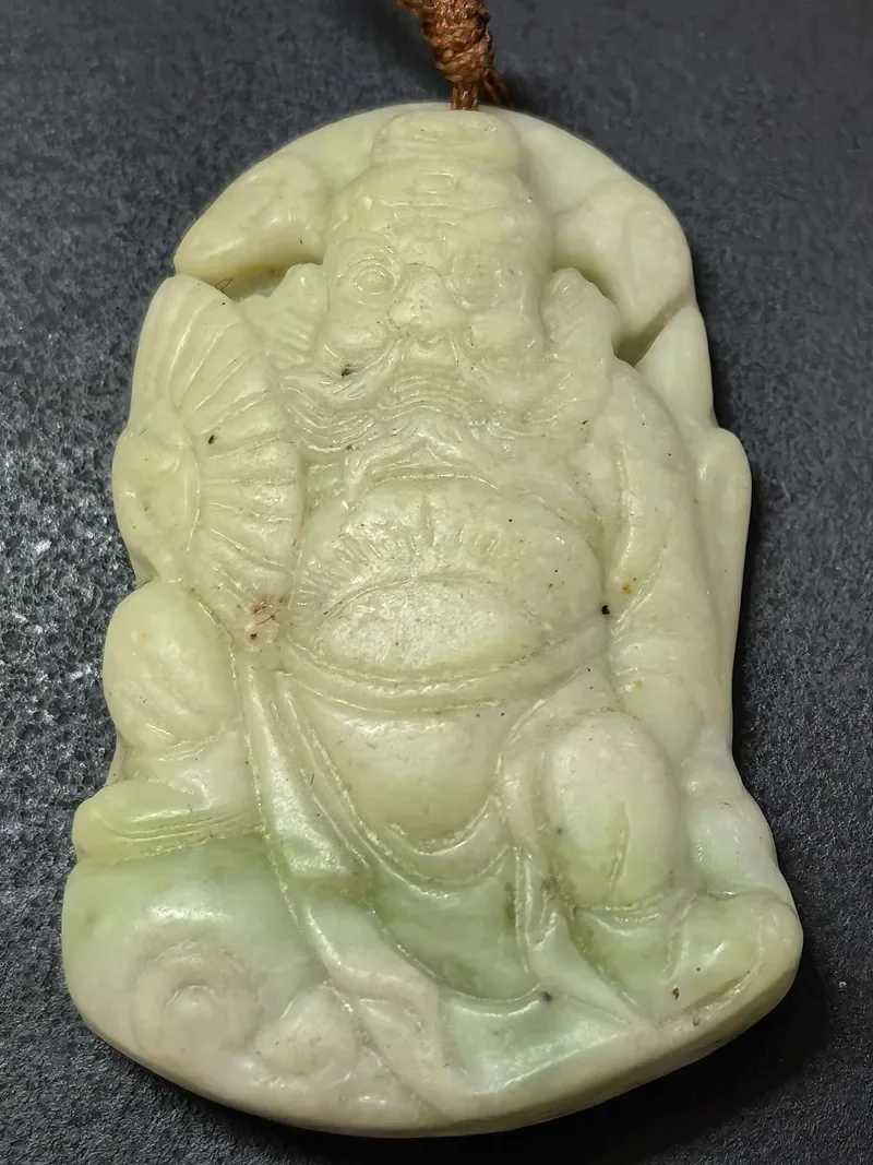 Lantian Jade Ghost-catching Deity Amulet Pendant 106