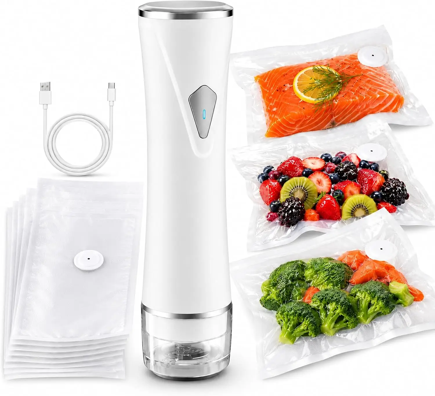 2026 New Upgrade Compact Vacuum Sealer For Food With Visible Tank, Handheld Vacuum Sealer Machine