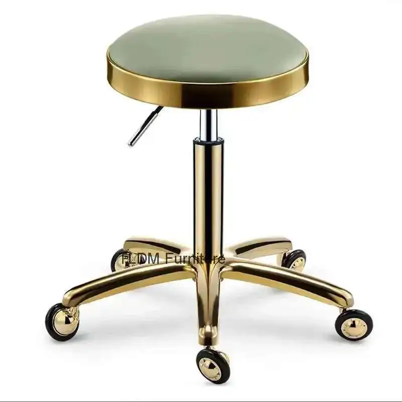 كراسي استقبال لصالون التجميل كرسي صالة الأظافر للنساء أثاث الأظافر منضدة الزينة Barberia Silla Barberia مرآة سبا الشعر