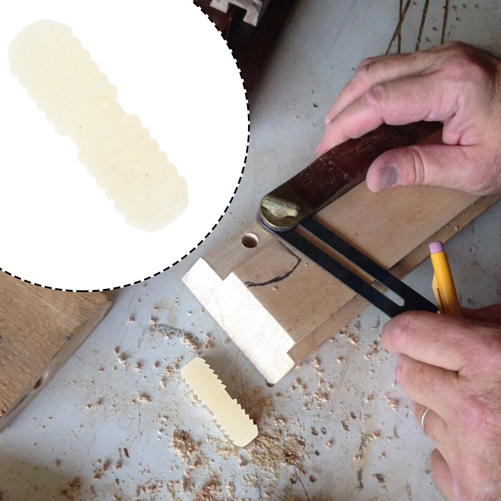 

100Pcs Nylon Furniture Connector Dowel Pin Strong Shelf Pegs Cabinet Pins for Furniture Wardrobe Bookcase DIY Pegs for Shelves