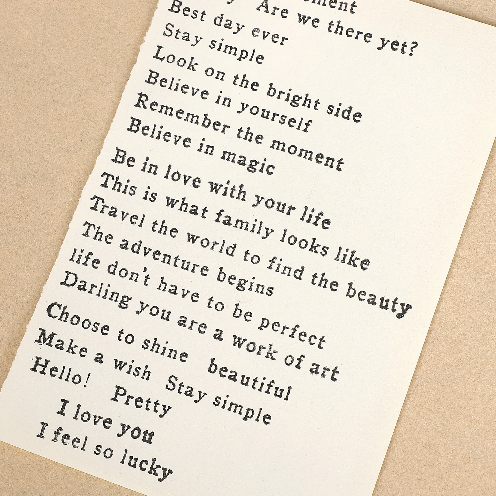 خمر النص الإنجليزي الجملة القصيرة المشهد سيليكون شفاف ختم الإبداعية DIY مجلة المواد كلية القرطاسية #2