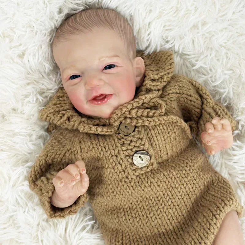 

3D Painting Reborn Charlie Soft Body Real Looking Doll with Visible Veins
