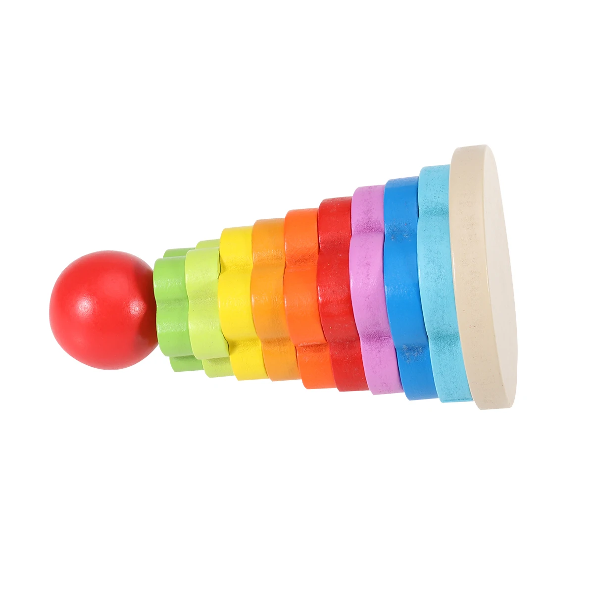 Visual Stimulation Toy Wooden Block Stacking Memory Development Kids Tower Colorful