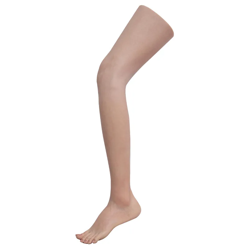 Female Silicone Feet Leg Model New False Nail Practice Mannequin Foot Fetish For Footjob Shoes Sock Jewelry Display ZDW3700L