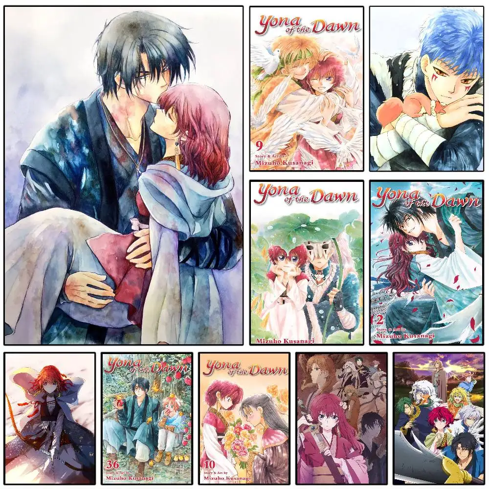 Anime Y-yona Of The D-Dawn Poster HD klebrige Wand wasserdicht Zuhause Wohnzimmer Schlafzimmer Wohnheim Bar ästhetische Dekoration