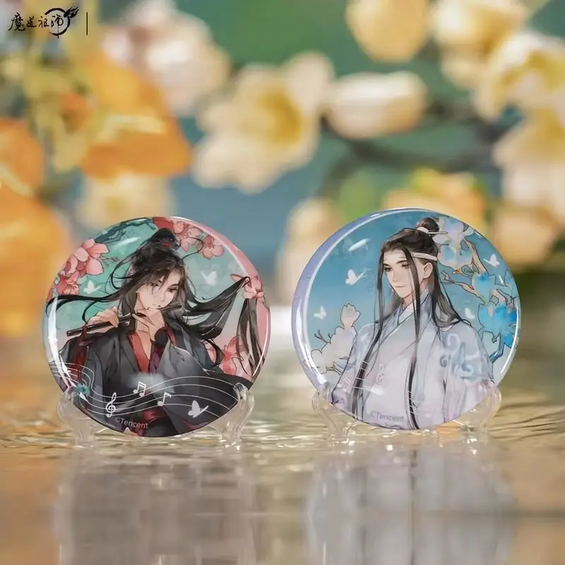 Anime Mdzs Mo Dao Zu Shi Badge Wei Wuxian Lan Wangji Mdzs Badge Goods Official Anime Brooch For Gifts Genuine