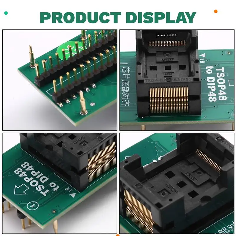 For T76 Programmer TSOP32 / TSOP40 / TSOP48 to DIP48 ZIF Adapter Burning Seat (T76 F48 05-001)-WDL