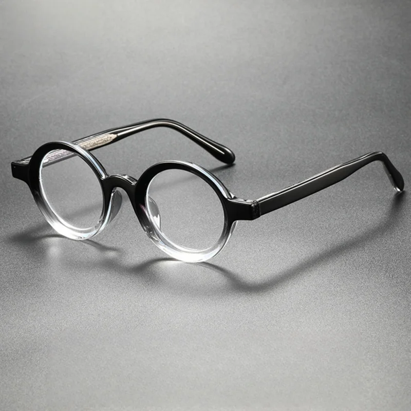 MOMOJA جديد الرجال ريترو نظارات دائرية موضة خفيفة المتكاملة مخدات أنف للنظارة وصفة طبية النظارات الإطار النساء J8454 #4