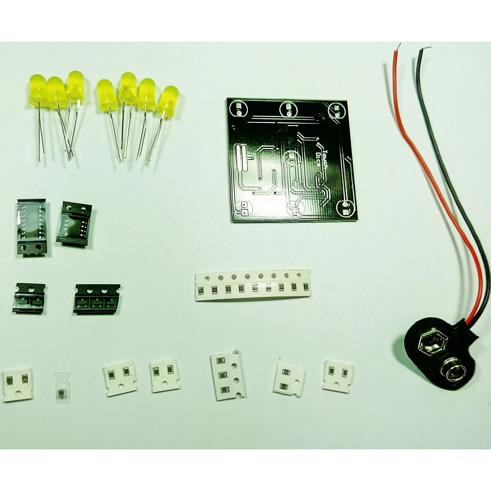 DIY LED Touch Dice Digital Circuit Chip Component Soldering Training Kit