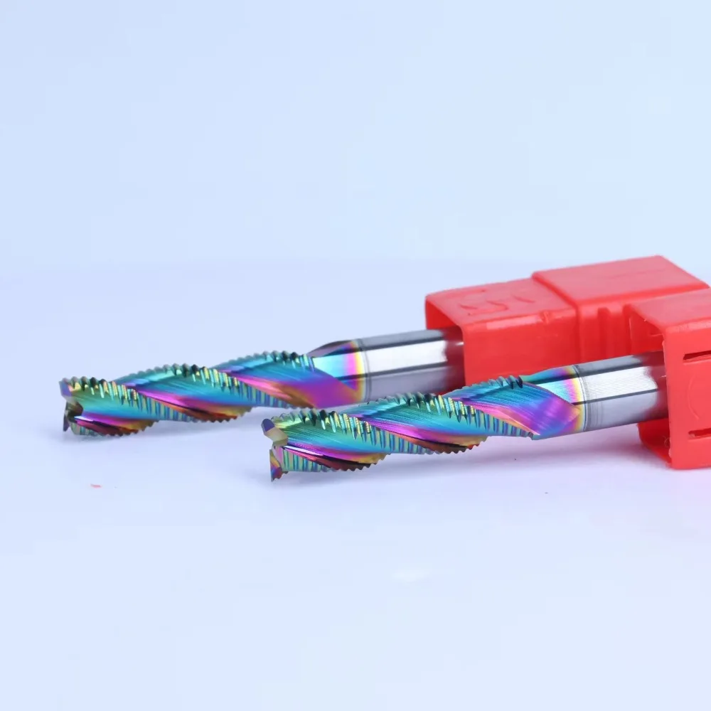 

Color Coated Carbide Coarse Roughing End Mill Cutter - Factory Manufactured Milling Tool (5-Pack)