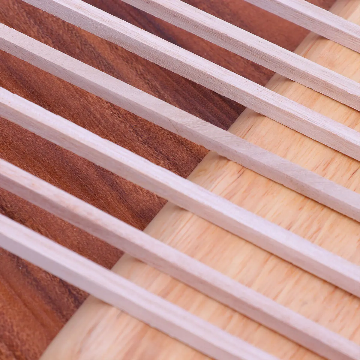 

50Pcs Thin Light Paulownia Wood Sticks Unfinished Wood Durable DIY Handmade Craft Building Aircraft Material