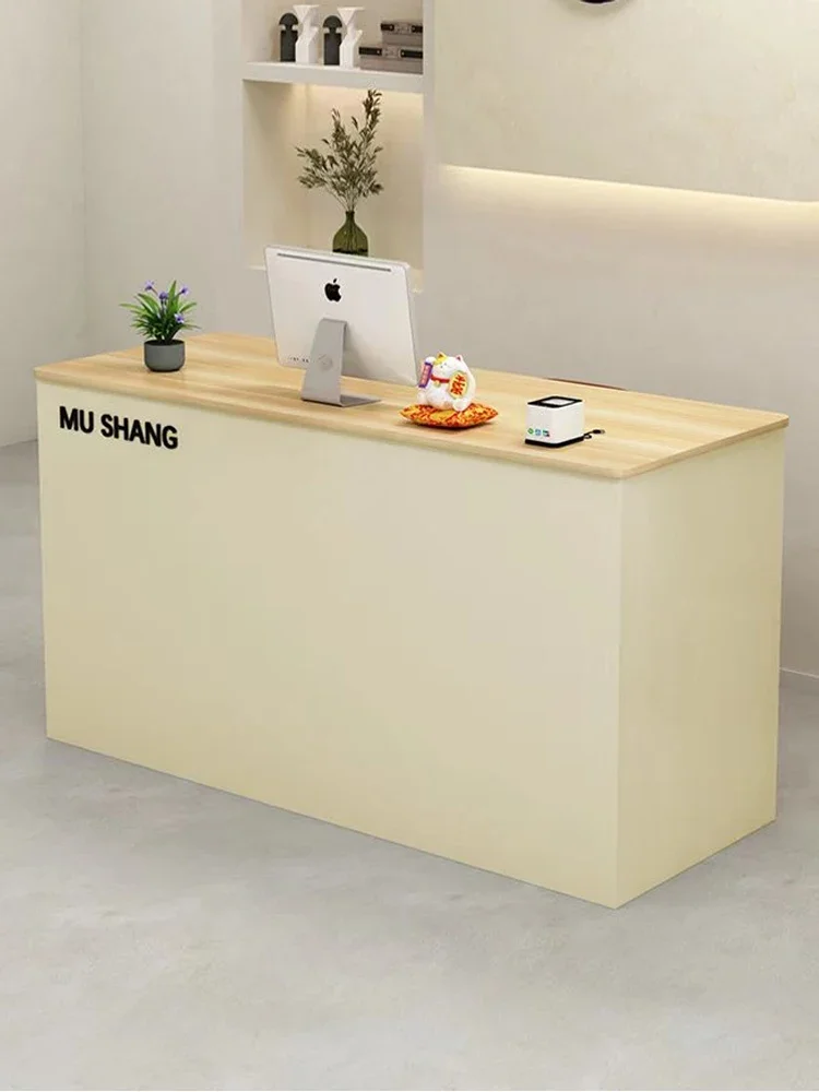 Internet celebrity fashion store clothing store small front desk checkout page milk tea shop rounded corner bar table cake shop